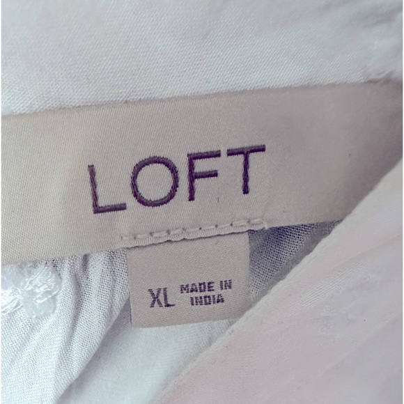 Loft White XL Blouse - Picture 3 of 3